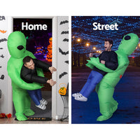 Thumbnail for Inflatable Green Alien Costume Adult Suit Blow Up Party Fancy Dress Halloween Cosplay