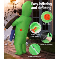 Thumbnail for Inflatable Green Alien Costume Adult Suit Blow Up Party Fancy Dress Halloween Cosplay