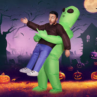 Thumbnail for Inflatable Green Alien Costume Adult Suit Blow Up Party Fancy Dress Halloween Cosplay