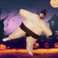 Thumbnail for Inflatable Sumo Costume Adult Suit Blow Up Party Fancy Dress Halloween Cosplay