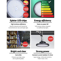 Thumbnail for Leier LED High Bay Lights 100W UFO Industrial Workshop Warehouse Factory Lamp