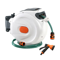 Thumbnail for Greenfingers Water Hose Reel 10M Retractable Garden Spray Gun AutoRewind