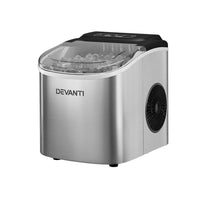 Thumbnail for Devanti 12kg Ice Maker Machine w/Self Cleaning Silver