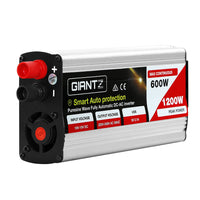 Thumbnail for Giantz Power Inverter 600W/1200W 12V to 240V Pure Sine Wave Camping Car Boat