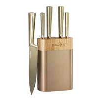 Thumbnail for 5-Star Chef 6PCS Kitchen Knife Set Stainless Steel Nonstick Block Chef Sharp