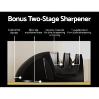 Thumbnail for 5-Star Chef 17PCS Kitchen Knife Set Stainless Steel Non-stick with Sharpener