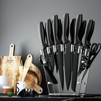 Thumbnail for 5-Star Chef 17PCS Kitchen Knife Set Stainless Steel Non-stick with Sharpener