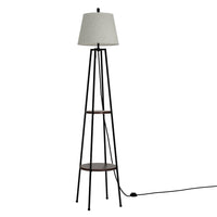 Thumbnail for Artiss Floor Lamp 2 Tier Shelf Storage LED Light Stand Home Living Room Upright