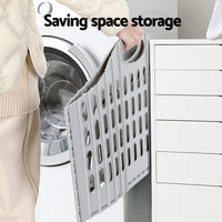 Thumbnail for Artiss Laundry Basket Hamper Large Foldable Washing Clothes Storage Organiser