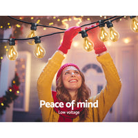 Thumbnail for 77m LED Festoon String Lights Outdoor Christmas Decorations Wedding Garden Party