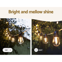 Thumbnail for 50m Festoon Lights Christmas Fairy String Lights Outdoor Party Garden Decor