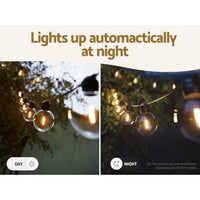 Thumbnail for 17m Solar Festoon Lights Outdoor LED String Light Wedding Christmas Party