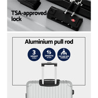 Thumbnail for Wanderlite 28'' Luggage Travel Suitcase Set TSA Carry On Hard Case Light Grey