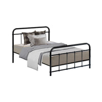 Thumbnail for Artiss Bed Frame Metal Frames LEO - Single (Black)