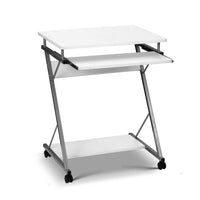 Thumbnail for Artiss Computer Desk Keyboard Tray Shelf White 60CM