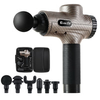 Thumbnail for Everfit Massage Gun 6 Heads Massager Electric LCD Vibration Relief Percussion