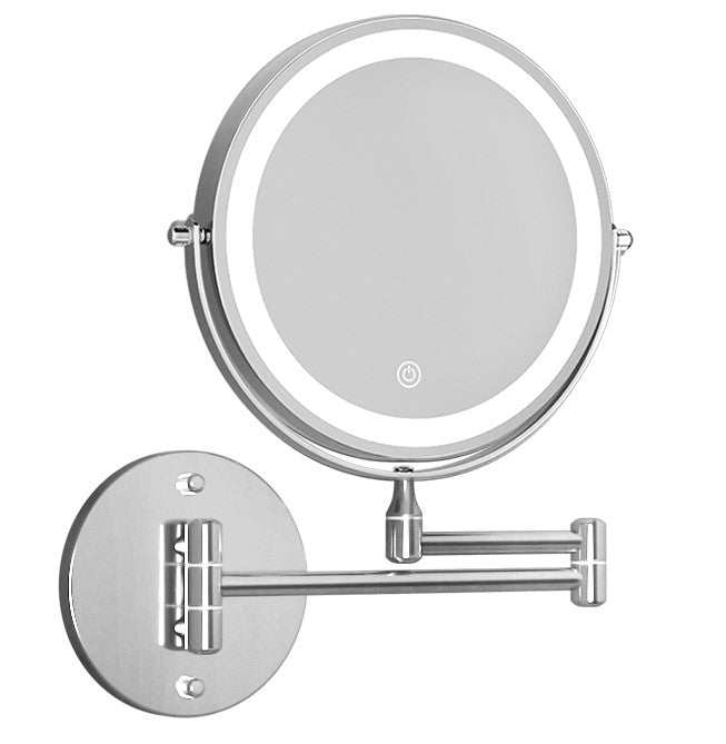 Embellir Extendable Makeup Mirror 10X Magnifying Double-Sided Bathroom Mirror