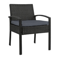 Thumbnail for Gardeon Outdoor Dining Chairs Patio Furniture Rattan Lounge Chair Cushion Felix