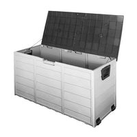 Thumbnail for Gardeon Outdoor Storage Box 290L Lockable Organiser Garden Deck Shed Tool Black