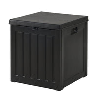 Thumbnail for Gardeon Outdoor Storage Box 80L Container Lockable Garden Toy Tool Shed Black