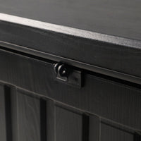 Thumbnail for Gardeon Outdoor Storage Box 80L Container Lockable Garden Toy Tool Shed Black