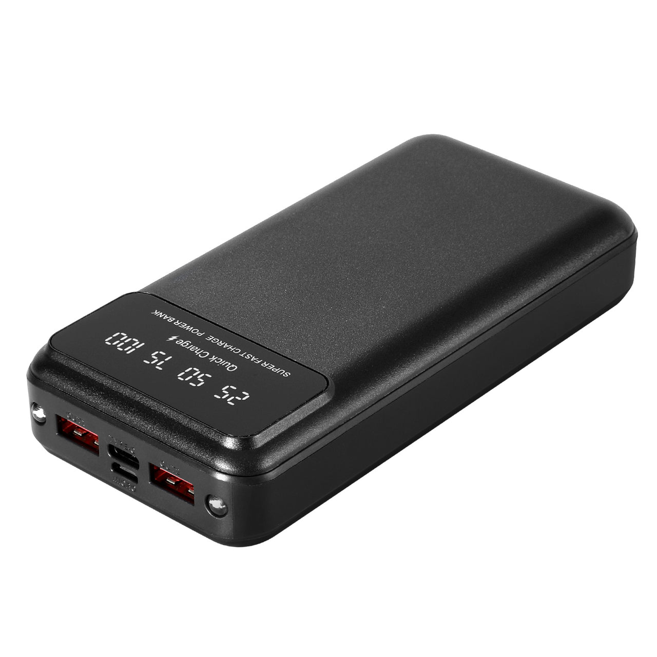 20000mAh Portable Power Bank PD22.5W Quick Charging Fast Charger for Phone Black