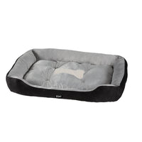 Thumbnail for i.Pet Pet Bed Dog Cat Calming Soft Sleeping Comfy Plush Mat Cave Washable Black