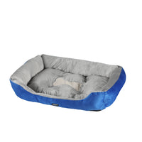 Thumbnail for i.Pet Pet Bed Dog Cat Calming Soft Mat Sleeping Comfy Plush Cave Washable Blue