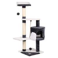 Thumbnail for i.Pet Cat Tree 112cm Tower Scratching Post Scratcher Wood Condo House Furniture