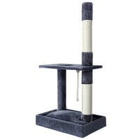 Thumbnail for i.Pet Cat Tree 102cm Scratching Post Tower Scratcher Condo House Board Grey
