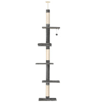 Thumbnail for i.Pet Cat Tree Tower Scratching Post Scratcher Floor to Ceiling Cats Bed 290cm