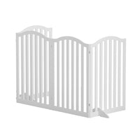 Thumbnail for i.Pet Dog Playpen Enclosure 4 Panel Pet Fence Wooden Play Pen