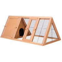 Thumbnail for i.Pet Rabbit Hutch 119cm x 51cm x 44cm Chicken Coop Large Run Wooden Cage Outdoor