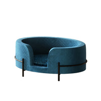 Thumbnail for i.Pet Pet Bed Dog Sofa Lounge Cat Calming Couch Raised Blue