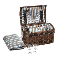 Thumbnail for Alfresco 4 Person Picnic Basket Set Insulated Storage Blanket