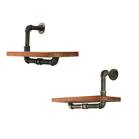 Thumbnail for Artiss Floating DIY Pipe Shelf Set of 2 - IVOR