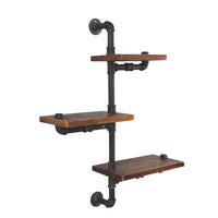 Thumbnail for Artiss Floating DIY Pipe Shelf 3 Tiers - IVAN