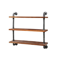 Thumbnail for Artiss Floating DIY Pipe Shelf 3 Tiers - ISSA
