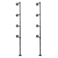 Thumbnail for Artiss Floating DIY Pipe Shelf Metal Brackets Set of 2