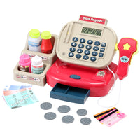 Thumbnail for Keezi Kids Cash Register Calculator Pretend Play Shops Money Checkout Toys Set