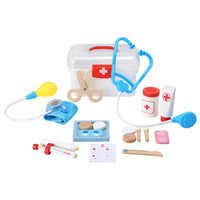 Thumbnail for Keezi Kids Doctor Nurse Medical Case Pretend Play Set Stethoscope Medicine Toys