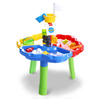 Thumbnail for Keezi Kids Sandpit Pretend Play Set Outdoor Sand Water Table Beach Toy