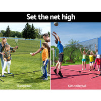 Thumbnail for Everfit 4m Badminton Tennis Net Portable Volleyball Kit Adjustable Height