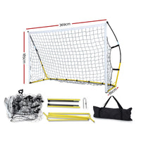 Thumbnail for Everfit 3.6m Football Soccer Net Portable Goal Net Rebounder Sports Training