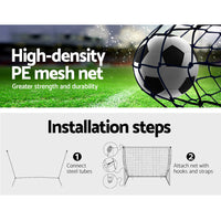 Thumbnail for Everfit 3.6m Football Soccer Net Portable Goal Net Rebounder Sports Training