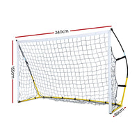 Thumbnail for Everfit 2.4m Football Soccer Net Portable Goal Net Rebounder Sports Training