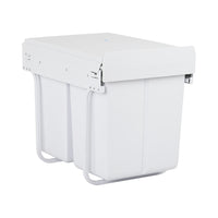 Thumbnail for Cefito Pull Out Bin Kitchen Double Basket 2X20L White