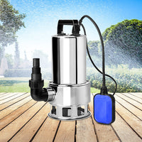 Thumbnail for Giantz Garden Submersible Pump 1800W Dirty Water Bore Tank Well Steel Sewerage