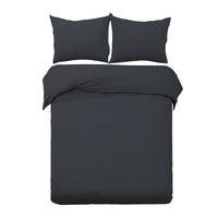 Thumbnail for Giselle Bedding Quilt Cover Set Classic Black Super King
