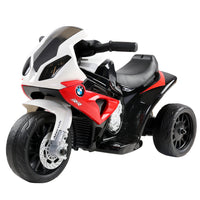 Thumbnail for Kids Electric Ride On Car Police Motorcycle Motorbike BMW Licensed S1000RR Red